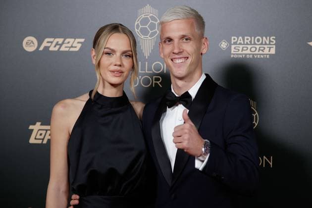 Paris on October 28, 2024 68 Ballon d Or at the Theatre Du Chatelet in Paris PARIS, FRANCE v ,li , Laura Abla, Dani Olmo Copyright: HMBxMedia AntonioxBorga