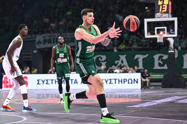 October 30, 2024, Athens, Athens, Greece: 44 KONSTANTINOS MITOGLOU of Panathinaikos AKTOR Athens is playing during the Euroleague, Round 6 match between Panathinaikos AKTOR Athens and LDLC ASVEL Villeurbanne at OAKA Altion Arena on October 30, 2024, Athens, Greece. Athens Greece - ZUMAk160 20241030_zip_k160_007 Copyright: xStefanosxKyriazisx