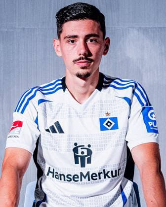 Dennis Hadzikadunic Hamburger SV portrait appointment season 2024 2025, Men, 2 BL, HSV, Hamburg,