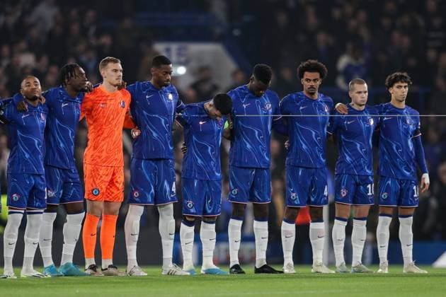 November 7, 2024, London, United Kingdom: Team of Chelsea seen during the UEFA Conference League 2024 2025 match between Chelsea - Noah at Stamford Bridge. Final score; Chelsea 8:0 FC Noah. London United Kingdom - ZUMAs197 20241107_aab_s197_113 Copyright: xGrzegorzxWajdax