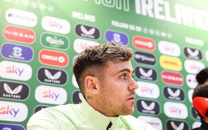Republic of Ireland press conference, PK, Pressekonferenz FAI National Training Centre, Dublin 11 11 2024 Sammie Szmodics Sammie Szmodics 11 11 2024  Copyright: x INPHO NickxElliottx EB9A8518