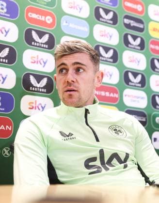 Republic of Ireland press conference, PK, Pressekonferenz FAI National Training Centre, Dublin 11 11 2024 Sammie Szmodics Sammie Szmodics 11 11 2024  Copyright: x INPHO NickxElliottx EB9A8563