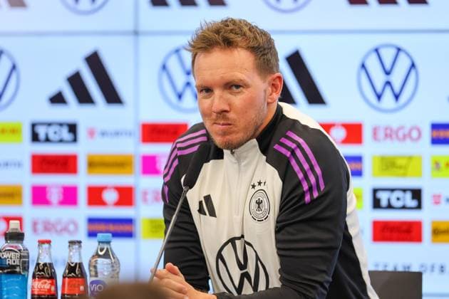 Football, national coach Julian Nagelsmann speaks at the kick-off press conference on Frankfurt am Main, 11 11 2024 at the DFB Campus Frankfurt am Main DFB Campus Hessen Germany