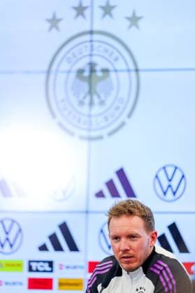 Football, national coach Julian Nagelsmann speaks at the kick-off press conference on Frankfurt am Main, 11 11 2024 at the DFB Campus Frankfurt am Main DFB Campus Hessen Germany