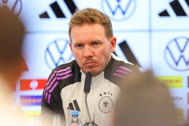 Football, national coach Julian Nagelsmann speaks at the kick-off press conference on Frankfurt am Main, 11 11 2024 at the DFB Campus Frankfurt am Main DFB Campus Hessen Germany