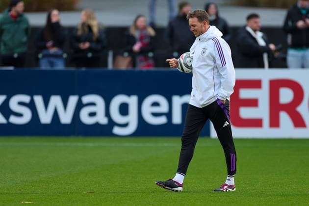Soccer, national coach Julian Nagelsmann, training of the German national soccer team on Frankfurt am Main, 11 11 2024 at the DFB Campus Frankfurt am Main DFB Campus Hessen Germany