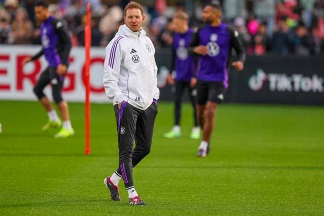 Soccer, national coach Julian Nagelsmann, training of the German national soccer team on Frankfurt am Main, 11 11 2024 at the DFB Campus Frankfurt am Main DFB Campus Hessen Germany