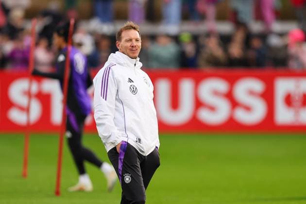 Soccer, national coach Julian Nagelsmann, training of the German national soccer team on Frankfurt am Main, 11 11 2024 at the DFB Campus Frankfurt am Main DFB Campus Hessen Germany