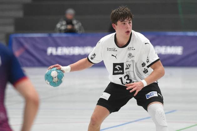 Handball I Male A Youth I Season 2024 2025 I Youth Bundesliga North I 7 Matchday I SG Flensburg Handewitt THW Kiel I 15 11 2024 Rasmus Ankermann 13, THW Kiel Copyright: xLobeca JanxKirschnerx