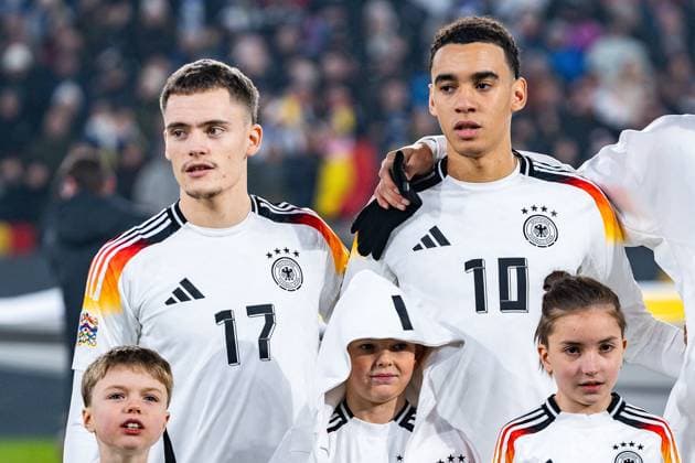 16 11 2024, Germany vs Bosnia, Nations League, Matchday 5, Gruppa A Jamal Musiala Germany, 10 Florian Wirtz Germany, 17 Copyright: xBahhoxKarax