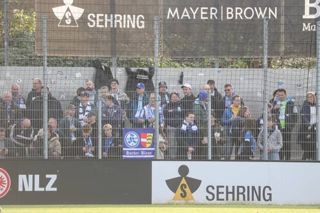 24 11 2024, xusrbx, Soccer Regionalliga Suedwest, Eintracht Frankfurt U21 Stuttgarter Kickers emspor, v l the fans of Stuttgarter Kickers, DFL DFB REGULATIONS PROHIBIT ANY USE OF PHOTOGRAPHS as IMAGE SEQUENCES and or QUASI VIDEO Dreieich