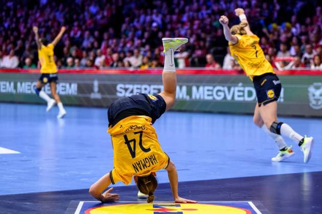 241130 Nathalie Hagman of Sweden during the EHF Women s European Championship handball match between Sweden and Hungary on November 30, 2024 in Debrecen Photo Jesper Zerman BILDBYRAN kod JZ JZ0595 handball handball handball bbeng em handball em handbolls em ehf handball european championship european handball championship 2024 european championship 2024 sweden sverige ungern hungary dam jubel  Copyright: JESPERxZERMAN BB241130JZ132