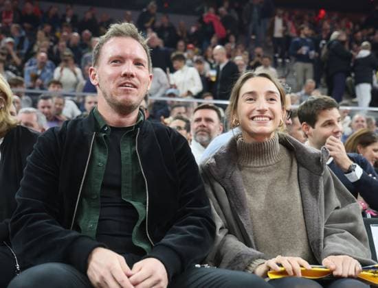 Julian NAGELSMANN and girlfriend Lena WURZENBACHER Basketball, Bayern Baskonia Euroleague, FC Bayern Basketball Baskonia Vitoria Gasteiz, round 14, season 2024 2025, on 5 12 2024 in Munich, S A P G A R D E N, Germany Source Copyright Credit Oryk HAIST xBASKETBALL-BAYERN-BASKONIAx