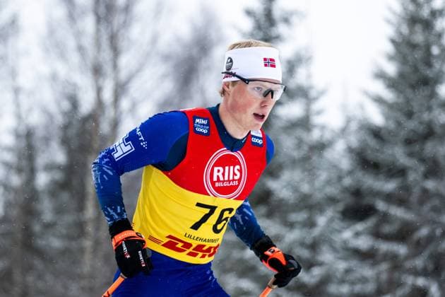 241206 Einar Hedegart of Norway competes in men s cross country skiing 10 km free technique interval start during the FIS Cross Country World Cup on December 6, 2024 in Lillehammer Photo Mathias Bergeld BILDBYRAN kod MB MB1015 skidor cross country skiing langrenn världscupen fis cross country world cup fristil free technique bbeng norge norway  Copyright: MATHIASxBERGELD BB241206MB264