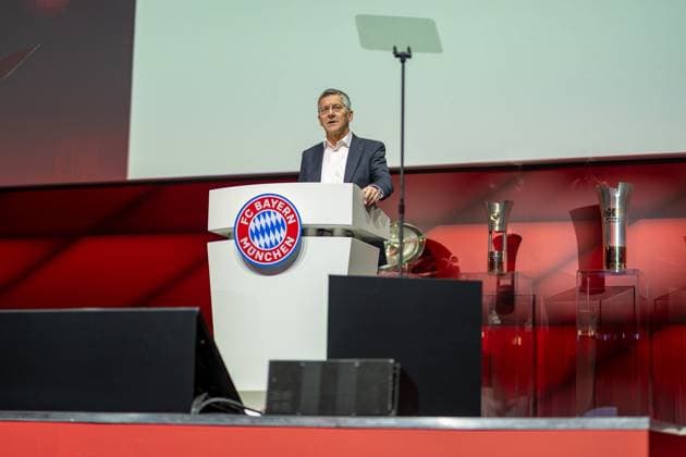 Herbert Heiner FC Bayern Muenchen, President , GER, FC Bayern Muenchen, Football, Bundesliga, Members Meeting, Annual General Meeting, Season 2024 2025, 08 12 2024, Eibner Pressefoto Sascha Walther GER, FC Bayern Muenchen, Football, Bundesliga, Members Meeting, Annual General Meeting, Season 2024 2025, 08 12 2024 Muenchen Copyright: xEibner-Pressefotox EP_EER