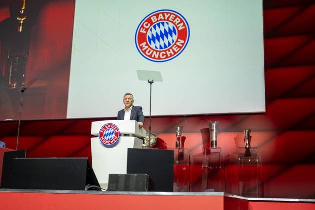 Herbert Heiner FC Bayern Muenchen, President , GER, FC Bayern Muenchen, Football, Bundesliga, Members Meeting, Annual General Meeting, Season 2024 2025, 08 12 2024, Eibner Pressefoto Sascha Walther GER, FC Bayern Muenchen, Football, Bundesliga, Members Meeting, Annual General Meeting, Season 2024 2025, 08 12 2024 Muenchen Copyright: xEibner-Pressefotox EP_EER