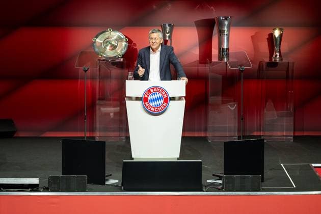 Herbert Heiner FC Bayern Muenchen, President , GER, FC Bayern Muenchen, Football, Bundesliga, Members Meeting, Annual General Meeting, Season 2024 2025, 08 12 2024, Eibner Pressefoto Sascha Walther GER, FC Bayern Muenchen, Football, Bundesliga, Members Meeting, Annual General Meeting, Season 2024 2025, 08 12 2024 Muenchen Copyright: xEibner-Pressefotox EP_EER