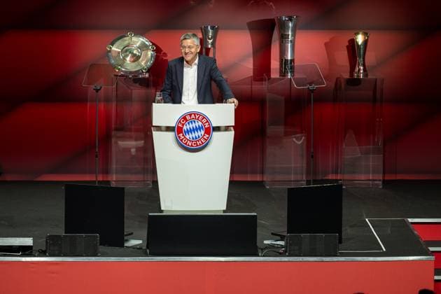 Herbert Heiner FC Bayern Muenchen, President , GER, FC Bayern Muenchen, Football, Bundesliga, Members Meeting, Annual General Meeting, Season 2024 2025, 08 12 2024, Eibner Pressefoto Sascha Walther GER, FC Bayern Muenchen, Football, Bundesliga, Members Meeting, Annual General Meeting, Season 2024 2025, 08 12 2024 Muenchen Copyright: xEibner-Pressefotox EP_EER