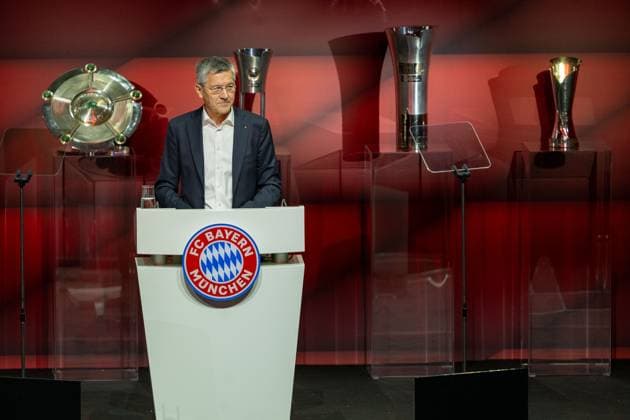 Herbert Heiner FC Bayern Muenchen, President , GER, FC Bayern Muenchen, Football, Bundesliga, Members Meeting, Annual General Meeting, Season 2024 2025, 08 12 2024, Eibner Pressefoto Sascha Walther GER, FC Bayern Muenchen, Football, Bundesliga, Members Meeting, Annual General Meeting, Season 2024 2025, 08 12 2024 Muenchen Copyright: xEibner-Pressefotox EP_EER