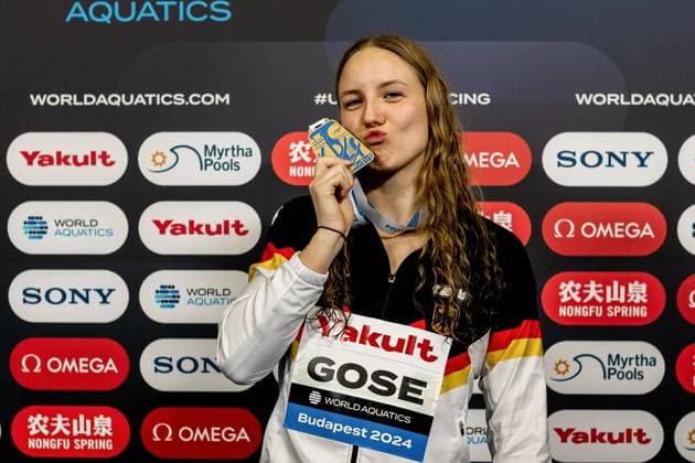 Isabel Gose GER , HUN, World Aquatics Swimming Championships 25m , Swimming, Budapest 2024, 13 12 2024, HUN, World Aquatics Swimming Championships 25m Budapest 2024, Swimming, 13 12 2024 Budapest Copyright: xEibner-Pressefoto ChristianxGoldx EP_CGD