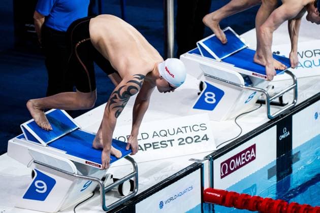 241215 Tomas Koski of Finland competes in men™s 200 meter freestyle swimming heats during day 6 of the 2024 World Aquatics Short Course Swimming Championships on December 15, 2024 in Budapest Photo Emma Wallskog BILDBYRAN COP 320 EW0471 swimming swimming svomming 2024 fina short course world swimming championships bbeng kortbane vm world championship 25m short course kortbana vm  Copyright: EMMAxWALLSKOG BB241215EW009