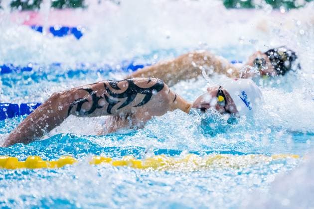 241215 Tomas Koski of Finland competes in men™s 200 meter freestyle final during day 6 of the 2024 World Aquatics Short Course Swimming Championships on December 15, 2024 in Budapest Photo Emma Wallskog BILDBYRAN COP 320 EW0471 swimming swimming svomming 2024 fina short course world swimming championships bbeng kortbane vm world championship 25m short course kortbana vm  Copyright: EMMAxWALLSKOG BB241215EW042
