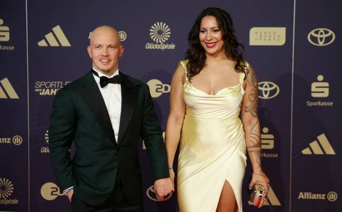 Baden Baden , Sportsman of the Year 2024 , Fabian Hambüchen with Viktoria