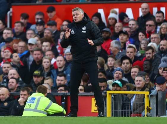 Manchester United, ManU v Brighton and Hove Albion - Premier League - Old Trafford November 10, 2019, Manchester, United Kingdom: Ole Gunnar Solskjaer manager of Manchester United during the Premier League match at Old Trafford, Manchester. Picture date: 10th November 2019. Picture credit should read: Phil Oldham Sportimage Manchester United Kingdom EDITORIAL USE ONLY Copyright: xx ZUMA-20191110_zaf_si1_034.jpg PhilxOldhamx csmphototwo609157