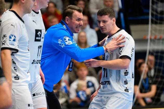 Lemgo Handball Bundesliga 24 25 TBV Lemgo THW Kiel Coach Filip Jicha THW Kiel , Elias Ellefsen a Skipagotu THW Kiel Lemgo Phoenix Contact Arena Germany