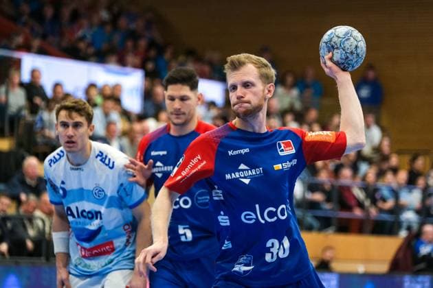 Sascha Pfattheicher HBW Balingen Weilstetten, 30 on throw, GER, TV Grosswallstadt vs HBW Balingen Weilstetten, Handball, 2 Bundesliga, Matchday 17, Season 2024 2025, 26 12 2024 GER, TV Grosswallstadt vs HBW Balingen Weilstetten, Handball, 2 Bundesliga, Matchday 17, Season 2024 2025, 26 12 2024 Elsenfeld Copyright: xEibner-Pressefoto FlorianxWieganx EP_FWD
