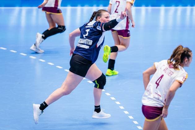 Diana Doegg Magnusdottir HSG Blomberg Lippe, 07 celebrates after scoring goal GER, HSG Blomberg Lippe GER vs JDA Bourgogne Dijon Handball FRA , Handball, EHF European League Women, Group Phase, 11 01 2025 GER, HSG Blomberg Lippe GER vs JDA Bourgogne Dijon Handball FRA , Handball, EHF European League Women, Group Phase, 11 01 2025 Blomberg Copyright: xEibner-Pressefoto JanxRollingerx EP_JSK