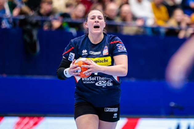 Diana Doegg Magnusdottir HSG Blomberg Lippe, 07 GER, HSG Blomberg Lippe GER vs JDA Bourgogne Dijon Handball FRA , Handball, EHF European League Women, Group Phase, 11 01 2025 GER, HSG Blomberg Lippe GER vs JDA Bourgogne Dijon Handball FRA , Handball, EHF European League Women, Group Phase, 11 01 2025 Blomberg Copyright: xEibner-Pressefoto JanxRollingerx EP_JSK