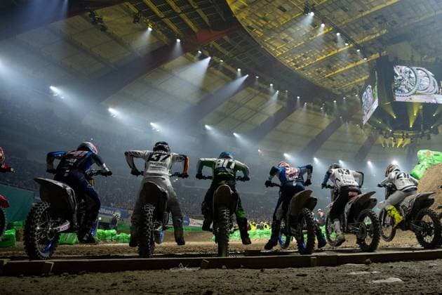 GER, SX Dortmund 40 Int ADAC Supercross Dortmund 2025 11 01 2025, Westfalenhalle, Dortmund, GER, SX Dortmund 40 Int ADAC Supercross Dortmund 2025 In the picture Start SX1 nordphotoxGmbHxx xChristianxSchulze nph000300