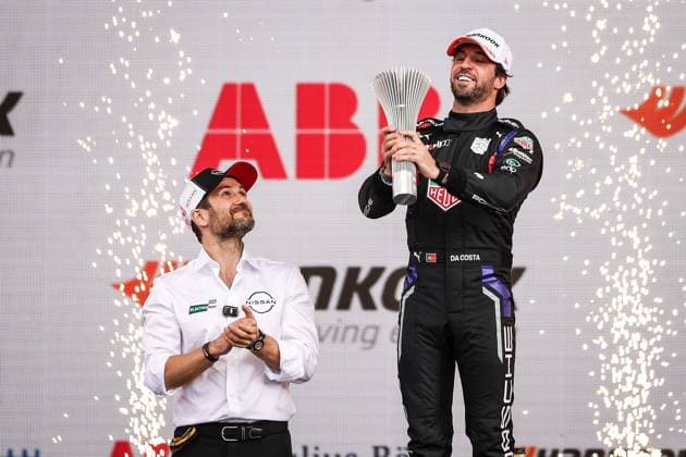 Bilder des Jahres 2025, Sport 01 Januar Sport Themen der Woche KW02 Sport Bilder des Tages 2025 FORMULA E MEXICO CITY ePRIX DA COSTA Antonio Felix (prt), TAG Heuer Porsche Formula E Team, Porsche 99X Electric, portrait podium, portrait during the Mexico City ePrix, 2nd round of the 2024-25 ABB FIA Formula E World Championship, WM, Weltmeisterschaft on the Autodromo Hermanos Rodriguez from January 10 to 11, 2025 in Mexico City, Mexico - Mexico CityMexico Copyright: xEricxAlonsox