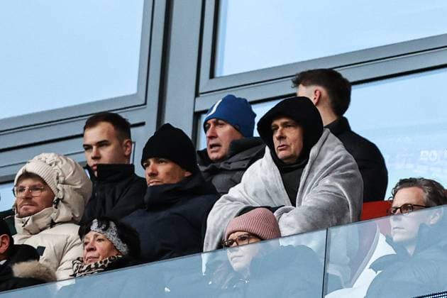 Managing Director Professional Football Clemens Fritz Werder Bremen and Managing Director Klaus Filbry Werder Bremen 1 Soccer Bundesliga Season 2024 2025 Point Match RB Leipzig vs Werder Bremen at the Red Bull Arena in Leipzig Soccer,Germany,Man,Men,12 01 2025