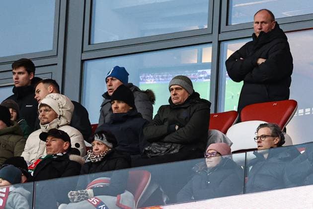 Managing Director Professional Football Clemens Fritz Werder Bremen and Managing Director Klaus Filbry Werder Bremen 1 Soccer Bundesliga Season 2024 2025 Point Match RB Leipzig vs Werder Bremen at the Red Bull Arena in Leipzig Soccer,Germany,Man,Men,12 01 2025