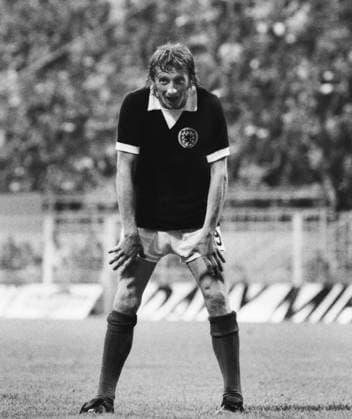 Football - 1974 World Cup - First Round, Group Two: Scotland 2 Zaire 0 Scotland s Denis Law at Westfalenstadion, Dortmund, West Germany.