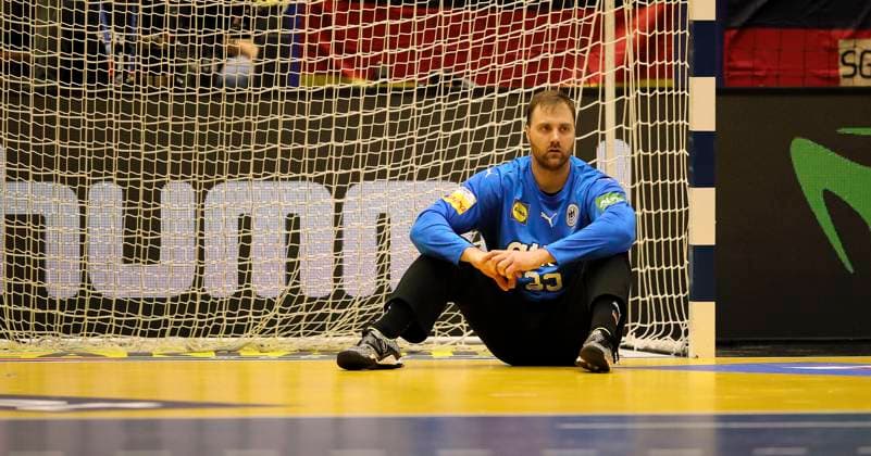Photo skeptical face of goalkeeper Andreas Wolff Germany Handball WM 2025 , preliminary round in Herning Fri 17 01 2025 , 2 Matchday International , Group A Switzerland Germany 29 31
