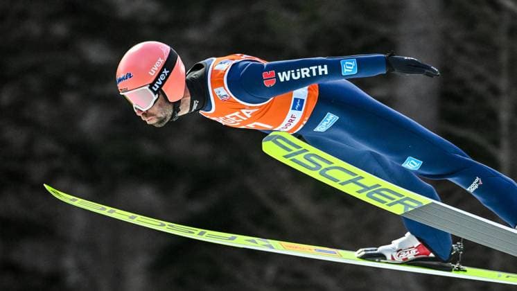 GER, FIS Ski Flying World Cup in Oberstdorf 24 01 2025, Heini Klopfer Skiflugschanze, Oberstdorf, GER, FIS Ski Flying World Cup in Oberstdorf, in the picture Pius Paschke GER, 57 nordphotoxGmbHx xHafner nph00200