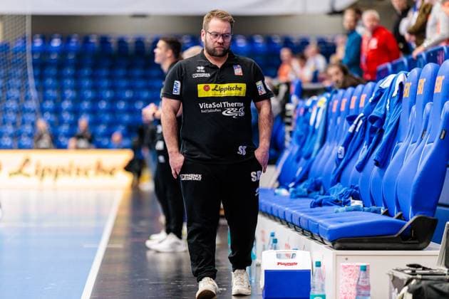 Steffen Birkner HSG Blomberg Lippe, Coach GER, HSG Blomberg Lippe GER vs KGHM MKS Zaglebie Lubin POL , Handball, EHF European League Women, Group Phase, 26 01 2025 GER, HSG Blomberg Lippe GER vs KGHM MKS Zaglebie Lubin POL , Handball, EHF European League Women, Group Phase, 26 01 2025 Blomberg Copyright: xEibner-Pressefoto JanxRollingerx EP_JSK