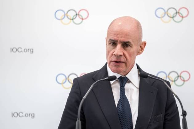 (250130) -- LAUSANNE, Jan. 30, 2025 -- Candidate to the presidency of the International Olympic Committee (IOC) Johan Eliasch speaks during a press conference, PK, Pressekonferenz following a presentation before their fellow IOC members in Lausanne, Switzerland, Jan. 30, 2025. Seven candidates will compete in the election for the IOC presidency at the 143rd IOC Session held from March 18 to 21, 2025 in Greece. ( Pool via Xinhua) (SP)SWITZERLAND-LAUSANNE-IOC-CANDIDATES-PRESENTATION FABRICExCOFFRINI 