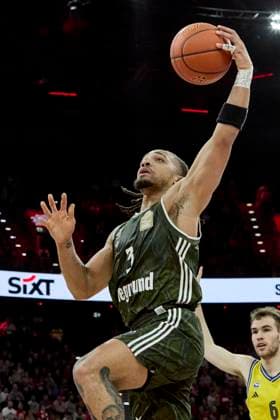 German Basketball Bundesliga BBL , FC Bayern Munich Basketball vs ALBA Berlin, Munich FC Bayern Basketball, Berlin ALBA, 2025 02 02 in Munich BMW Park EDWARDS Carsen FC Bayern Basketball FCBB03PG sportworld Munich BMW Park Bayern Germany