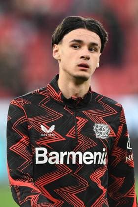 Kerim Sam Alajbegovic Bayer 04 Leverkusen GER, Bayer 04 Leverkusen vs TSG 1899 Hoffenheim, Football, Bundesliga, Matchday 20, Season 2024 2025, 02 02 2025 DFL REGULATIONS PROHIBIT ANY USE OF PHOTOGRAPHS AS IMAGE SEQUENCES AND OR QUASI VIDEO GER, Bayer 04 Leverkusen vs TSG 1899 Hoffenheim, Football, Bundesliga, Matchday 20, Season 2024 2025, 02 02 2025 Leverkusen Copyright: xEibner-Pressefoto ThomasxThienelx EP_TTL