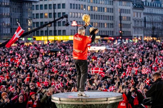 The handball men are celebrated at Copenhagen City Hall National coach Nikolaj Jacobsen during the celebration of the World Championship gold with the handball men at Copenhagen City Hall in Copenhagen, Monday, February 3, 2025 Denmark won the World Championship gold in handball on Sunday evening in Oslo Photo Mads Claus Rasmussen Ritzau Scanpix , Copenhagen Denmark  Copyright: RitzauxScanpix MadsxClausxRasmussenx spdk20250203-190846-L
