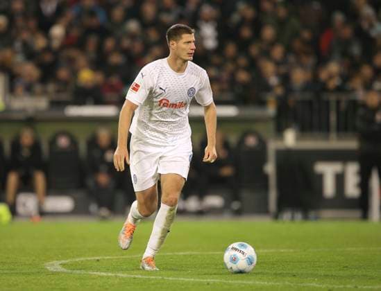 Photo Patrick ERRAS Kiel Soccer 1 Bundesliga , on Fri 29 11 2024 FC St Pauli Holstein Kiel 3 1