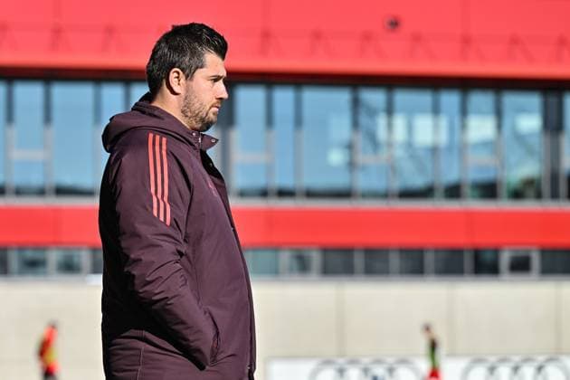 DFB U19 Junior League main round FC Bayern Munich U19 SV Werder Bremen U19 08 02 2025 in picture Peter GAYDAROV Coach FC Bayern Muenchen U19 cropped photo AJunior Bundesliga FC Bayern Muenchen U19 SV Werder Bremen U19, FC Bayern Campus on 08 02 2025 Copyright: xBEAUTIFULxSPORTS Goldbergx