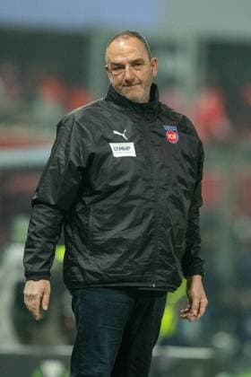 Frank Schmidt FC Heidenheim, Head coach is disappointed, dissatisfied, GER, 1 FC Heidenheim vs FC Copenhagen, Football, UEFA Conference League, Play offs, second leg, 2024 2025 season, 20 02 2025, Eibner Pressefoto Sascha Walther GER, 1 FC Heidenheim vs FC Copenhagen, Football, UEFA Conference League, Play offs, second leg, 2024 2025 season, 20 02 2025 Heidenheim Copyright: xEibner-Pressefotox EP_EER