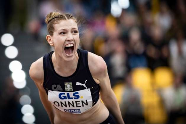 German Indoor Athletics Championships Dortmund, 22 02 2025 Imke Onnen Cologne Athletics German Indoor Athletics Championships on 22 02 2025 in the Helmut Körnig Hall in Dortmund Copyright: xBEAUTIFULxSPORTS AxelxKohringx