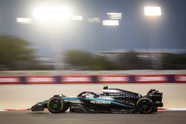 Andrea Kimi Antonelli ITA, Mercedes AMG Petronas F1 Team 12 BHR, Formula 1 World Championship, Formula 1 testing, Bahrain international Circuit, 27 02 2025 BHR, Formula 1 World Championship, Formula 1 testing, Bahrain international Circuit, 27 02 2025 Sakhir Copyright: xEibner-Pressefoto ThomasxFuesslex EP_TFR