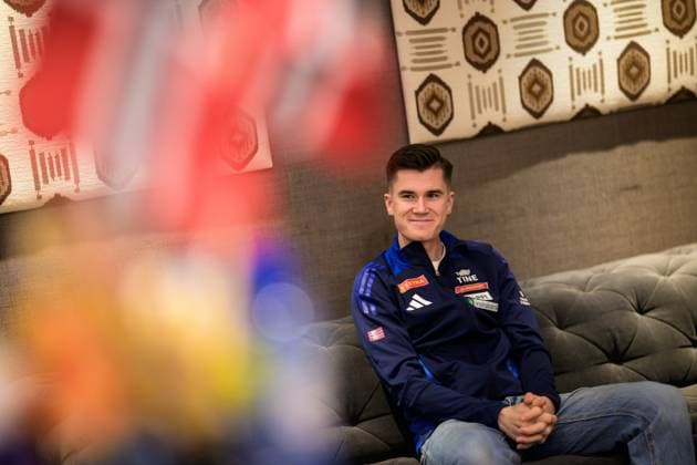 250305 Jakob Asserson Ingebrigtsen of the Norwegian national athletics team at a press event ahead of the 2025 European Athletics Indoor Championships on March 5, 2025 in Apeldoorn Photo Joel Marklund BILDBYRAN kod JM JM0651 bbeng friidrott athletics friidrett inomhus em 2025 em 2025 european athletics indoor championships em innendors innendors EM pressträff Norge Norway  Copyright: JOELxMARKLUND BB250305JM077
